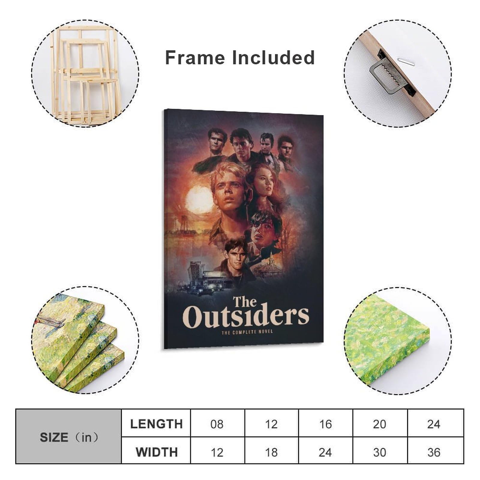 Amazon.co.jp: The Outsiders 映画ポスター アウトサイダー 印刷